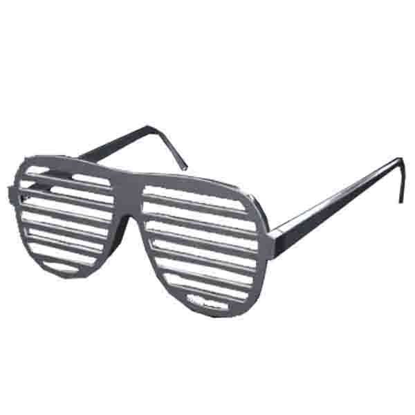 Shutter Shades Glasses - Sliver